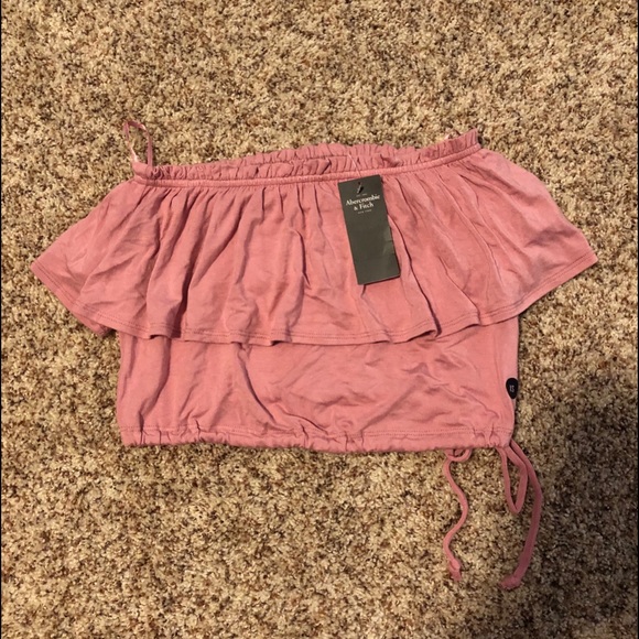 Soft pink Abercrombie&fitch croptop - Picture 1 of 5